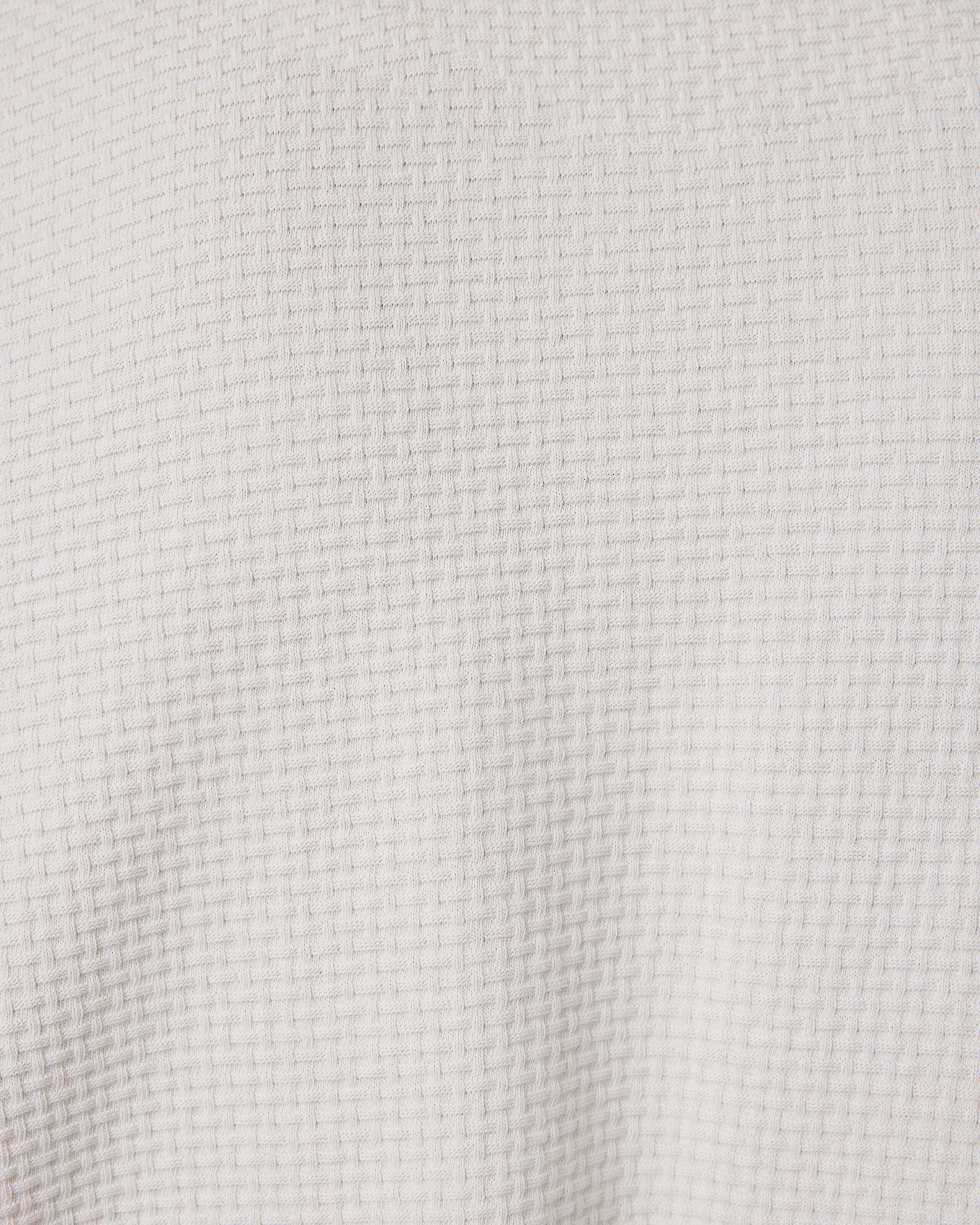 Jacquard Textured Polo Bone Polo Shirts Politix